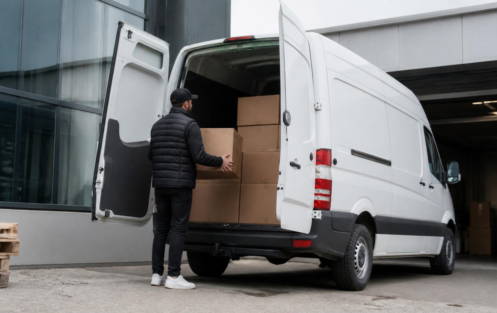 Beladung eines Transporters